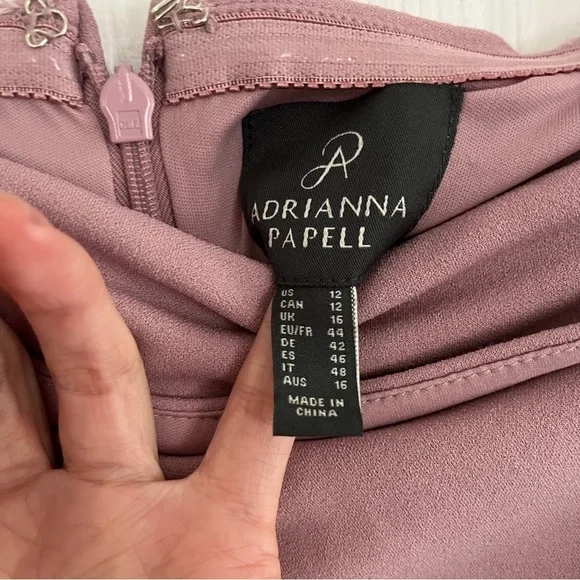 Adrianna Papell off the shoulder ruched maxi gown NWT - Picture 8 of 10